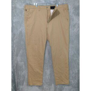 Eddie Bauer Pants Mens 44x34 Beige Chino Sport Flex Straight Leg Flat Front